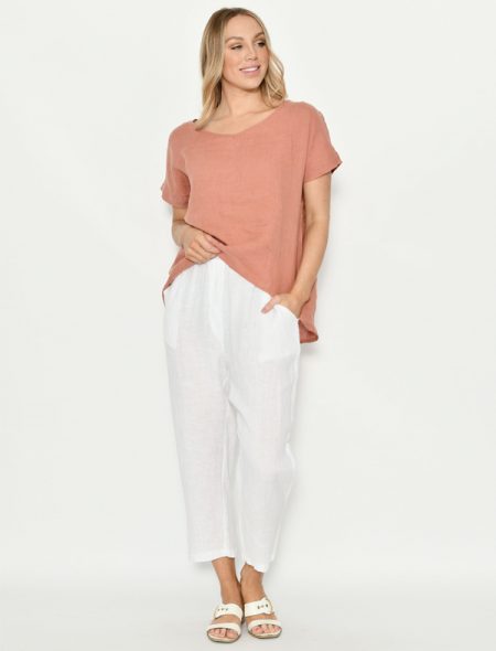Linen Top - a lovely basic line top that will team well with many seperates